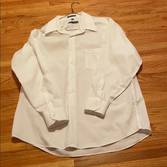 Geoffrey Ellis Long Sleeve White Dress Shirt - Picture 1 of 2